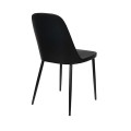 Krzesło do jadalni Pip czarne polipropylen