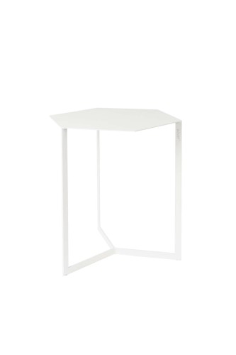Biały minimalistyczny stolik kawowy Matrix Zuiver 