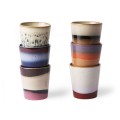 Zestaw 6 kubeczków ceramicznych 70's HKliving