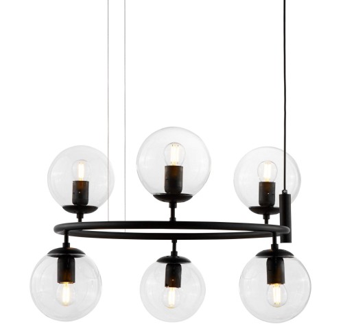 Nowoczesna wisząca lampa Ceredo czarna