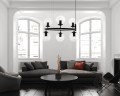 Nowoczesna wisząca lampa Ceredo czarna