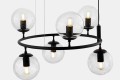 Nowoczesna wisząca lampa Ceredo czarna
