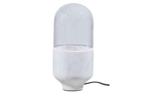 Nieduża marmurowa lampa stołowa Asel