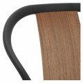 Krzesło Bella czarne orzech