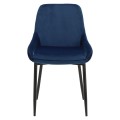 Krzesło Floyd Velvet niebieskie