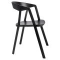 Czarne krzesło Vibia polipropylen
