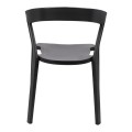 Czarne krzesło Vibia polipropylen