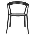Czarne krzesło Vibia polipropylen