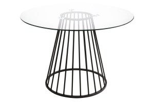 Stół Glam Glass 110 czarna podstawa