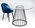Stół Glam Glass 110 czarna podstawa