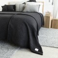 Narzuta wełniany klasyk Antracytowa