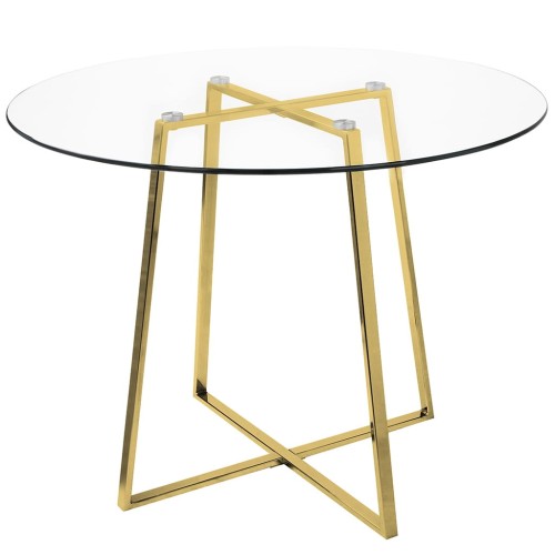 Stół Carat Glass złota podstawa