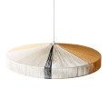 Naturalna lampa wisząca Black Stripe HKLiving