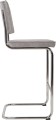 Wygodny stołek barowy 75 RIDGE RIB szary