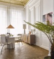Lampa wisząca Triangle metalowa brzoskwiniowa L