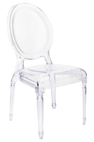 Transparentne krzesło Prince