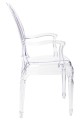 Transparentne krzesło Prince Arm
