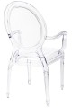 Transparentne krzesło Prince Arm