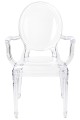 Transparentne krzesło Prince Arm