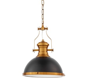 LAMPA LOFT ETTORE CZARNO-MOSIĘŻNA