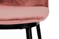 Welurowe krzesło Diego brudny róż