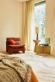 Fotel RETRO boucle ceglany HK Living