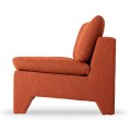 Fotel RETRO boucle ceglany HK Living