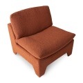 Fotel RETRO boucle ceglany HK Living
