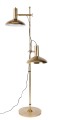 Podwójna mosiężna lampa podłogowa Karish Dutchbone