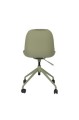 Nowoczesne krzesło obrotowe na kółkach Alber Kuip zielone boucle