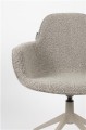 Nowoczesne krzesło obrotowe z podłokietnikami Albert Kuip taupe boucle