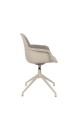 Nowoczesne krzesło obrotowe z podłokietnikami Albert Kuip taupe boucle