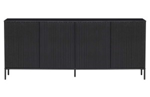 Komoda Gravure sosna czarna 200