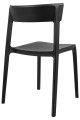 Czarne krzesło Fritz polipropylen
