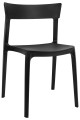 Czarne krzesło Fritz polipropylen