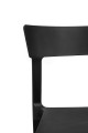 Czarne krzesło Fritz polipropylen