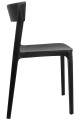Czarne krzesło Fritz polipropylen