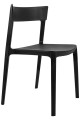 Czarne krzesło Fritz polipropylen