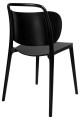 Czarne krzesło Marie polipropylen