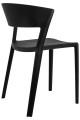 Czarne krzesło Jasper polipropylen