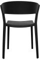 Czarne krzesło Jasper polipropylen