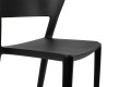 Czarne krzesło Jasper polipropylen