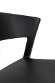 Czarne krzesło Jasper polipropylen