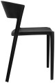 Czarne krzesło Jasper polipropylen