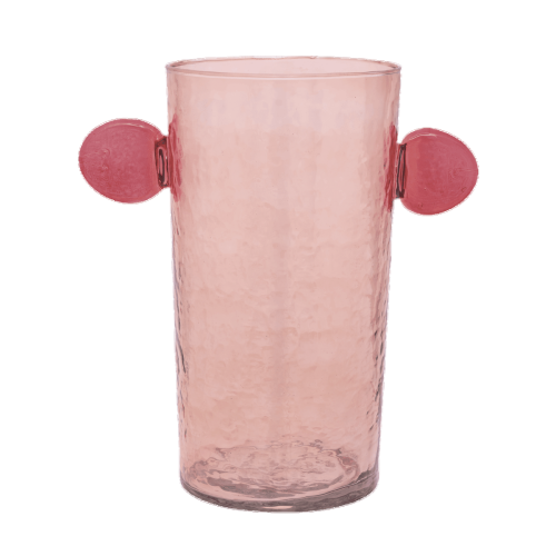 Wazon ze szkła z recyclingu różowy Peach Whip UNC