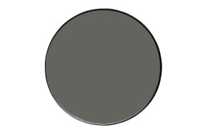 Okrągłe duże lustro Doutzen w czarnej ramie Woood