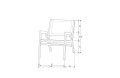 Fotel ogrodowy Pem aluminium czarny