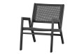 Fotel ogrodowy Pem aluminium czarny