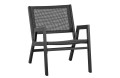 Fotel ogrodowy Pem aluminium czarny