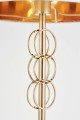Elegancka lampa podłogowa biało-mosiężna Azzaria